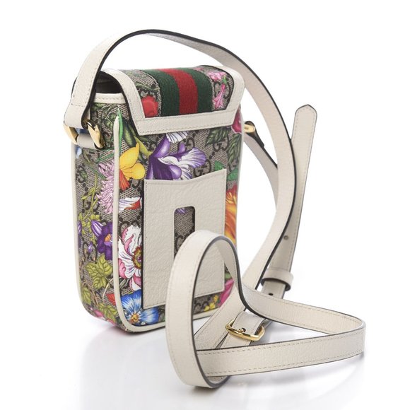 Gucci Ophidia Flora GG Crossbody Shoulder Bag White NEW WITH DUST BAG - Picture 5 of 13